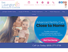 Tablet Screenshot of kyfertility.com